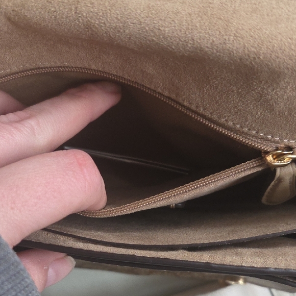 Coach Lucy Cream and Brown Crossbody Bag - Picture 3 of 8